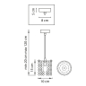 795314 Светильник подвесной LightStar Cristallo