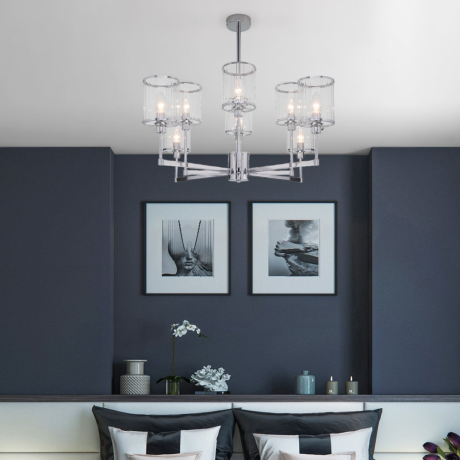 Люстра на штанге Eurosvet 60144/8 хром (a061947) 