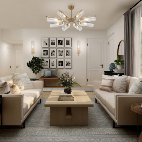 Люстра на штанге Eurosvet Trompeta 70144/8 латунь 