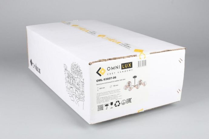 Люстра потолочная с лампочками Omnilux OML-93607-06+Lamps 