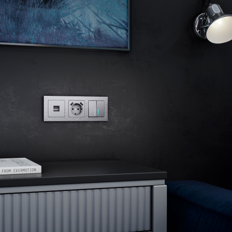 Рамка на 3 поста Werkel Hammer серебряный W0032406