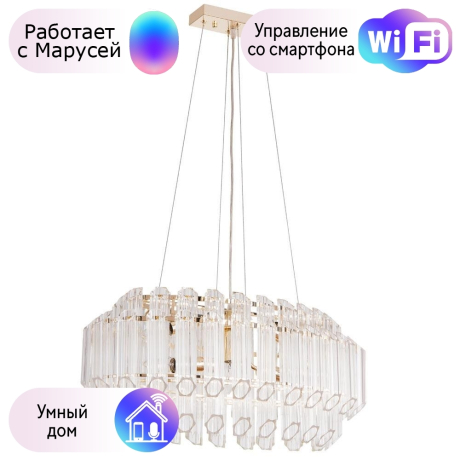 Подвесной светильник Arte Lamp Jastin с поддержкой Маруся A2848SP-5GO-М 