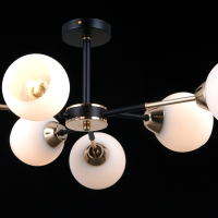 Люстра на штанге Illumico IL0715-6CSQ-24 BK GD LIBRA (1428887)