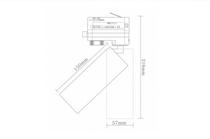Трехфазный светильник для трека Rollo Donolux DL18895R1W Track 