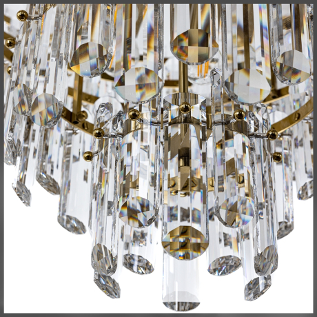 Каскадная люстра со светодиодными лампочками E14 , комплект от Lustrof. №444883-622996 