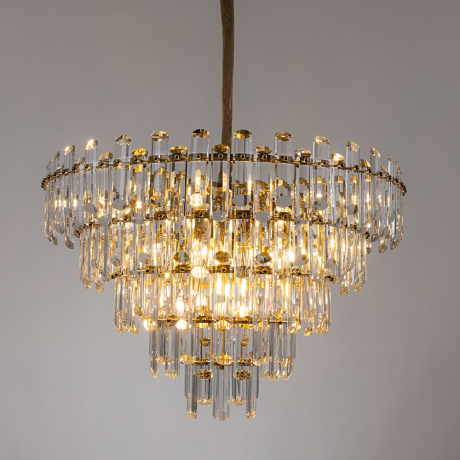 Каскадная люстра со светодиодными лампочками E14 , комплект от Lustrof. №444883-622996 