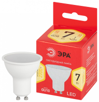 Лампочка светодиодная ЭРА RED LINE LED MR16-7W-827-GU10 R GU10 7 Вт софит теплый белый свет Б0050198