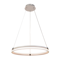 Подвесная диммируемая люстра с пультом ДУ Profit Light 6038/1 WHT+CHR 136W