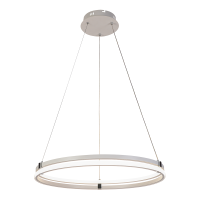 Подвесная диммируемая люстра с пультом ДУ Profit Light 6038/1 WHT+CHR 136W