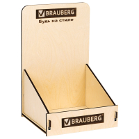 Деревянная подставка под тетради B5 и A4, BRAUBERG, 37х24х23 см, 505919 (505919)