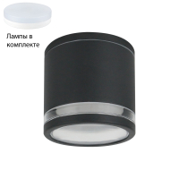 Уличный светильник с лампочкой Arte lamp A1910PF-1BK+Lamps