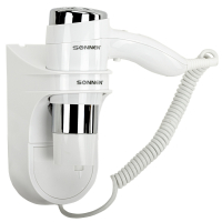 Фен для волос настенный SONNEN HD-2112 EXTRA POWER, 1600 Вт, 2 скорости, белый/хром, 608480 (608480)