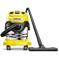 Пылесос хозяйственный KARCHER WD 4 PS, мусоросборник 20 л, мощность 1000 Вт, желтый, 1.628-290.0 (457239)