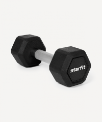Гантель гексагональная DB-301PRO 5 кг, обрезиненная, черный Starfit ЦБ-00003799