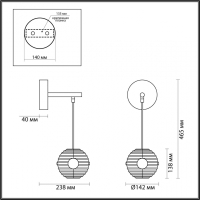 Бра Odeon Light Troni L-Vision 5041/12WL