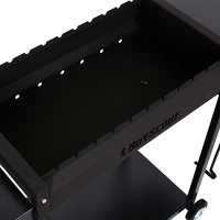 BOYSCOUT Мангал 1220x490x800 мм с 2-мя столиками, дровницей и кочергой на колесах, сталь 2 мм. / 1
