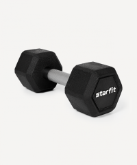 Гантель гексагональная DB-301PRO 8 кг, обрезиненная, черный Starfit ЦБ-00003801