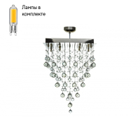 Люстра каскадная с Led лампочками в комплекте Arti Lampadari Flusso H 1.4.50.515 N+Lamps