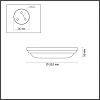 Настенно-потолочный светильник Pelow Odeon Light 4957/2