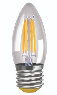 Филаментная светодиодная лампа E27 6W 2800К (теплый) Crystal Voltega 7046