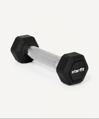 Гантель гексагональная DB-301PRO 1 кг, обрезиненная, черный Starfit ЦБ-00003795