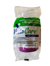 Valta Care Premium бинт самофиксирующийся c горьким вкусом 7,5 см х 450 см, фиолетовый VLC176915 (Т0000056384)