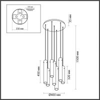 Подвесной светильник Odeon Light Shiny Pendant 5061/32L