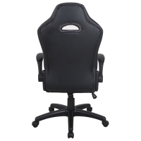 Кресло компьютерное BRABIX "Skill GM-005", откидные подлокотники, экокожа, черное/желтое, 532494 (532494)