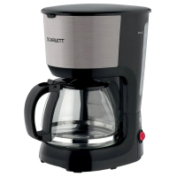 Кофеварка капельная SCARLETT SC-CM33011, 750 Вт, объем 1,25 л, подогрев, пластик, черный (457197)