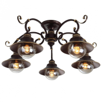 Люстра потолочная Arte Lamp 7 с поддержкой Алиса A4577PL-5CK-A