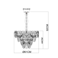 Люстра подвесная с лампочками Arte lamp A4078LM-9CC+Lamps