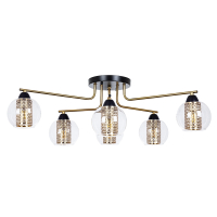 Потолочная люстра с лампочками Arte lamp A7045PL-6BK+Lamps