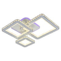Светодиодная диммируемая люстра с ПДУ Profit Light 8048/3 WHT 182W+8W RGB