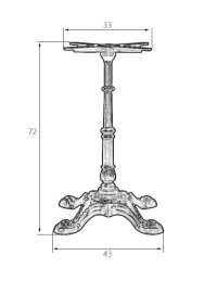 Подстолье обеденное Dobrin Leone 5024-4-LMSLEONE (D0000000000000000022)