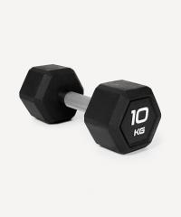 Гантель гексагональная DB-301PRO 10 кг, обрезиненная, черный Starfit ЦБ-00003802