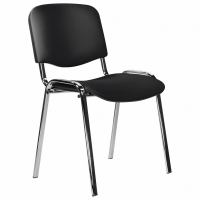 Стул STAFF "Iso Lite CF-008", хром, кожзам черный (Z-11), 532567 (532567)