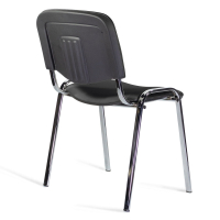 Стул STAFF "Iso Lite CF-008", хром, кожзам черный (Z-11), 532567 (532567)