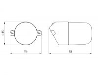 Настенный светильник IP65 Эра НББ 01-60-002 (Б0048407)
