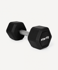 Гантель гексагональная DB-301PRO 12 кг, обрезиненная, черный Starfit ЦБ-00003803