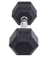 Гантель гексагональная DB-301 9 кг, обрезиненная, черный 4680459126764