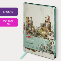 Блокнот А5 (143x210 мм), BRAUBERG VISTA "District", под кожу, гибкий, 80 л., 112087 (112087)