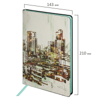 Блокнот А5 (143x210 мм), BRAUBERG VISTA "District", под кожу, гибкий, 80 л., 112087 (112087)