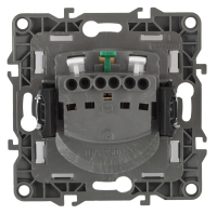 Розетка ЭРА 12 2P E Schuko со шторками с крышкой 16A 250V 12-2103-06 Б0014698