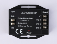 Контроллер для светодиодных лент RGB с радио пультом 2.4G 24A 12V 288W/ 24V 576W Ambrella light ILLUMINATION LED Strip GS11351