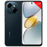 Смартфон TECNO SPARK GO1, 2 SIM, 6,67", 4.5G, 13/8 Мп, 4/64 ГБ, черный, пластик, TCN-KL4.4.64.BK (263201)