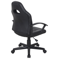 Кресло компьютерное BRABIX "Spark GM-201", экокожа, черное/серое, 532504 (532504)