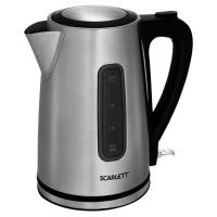 Чайник SCARLETT SC-EK21S13, 1,7 л, 2200 Вт, закрытый нагревательный элемент, стальной (457208)