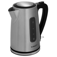 Чайник SCARLETT SC-EK21S13, 1,7 л, 2200 Вт, закрытый нагревательный элемент, стальной (457208)