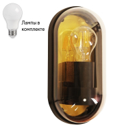 Уличный настенный светильник с лампочкой Arte lamp A2481AL-1GO+Lamps