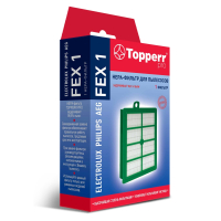 Сменный HEPA-фильтр TOPPERR FEX 1, для пылесосов ELECTROLUX, PHILIPS, AEG, 1104 (456446)